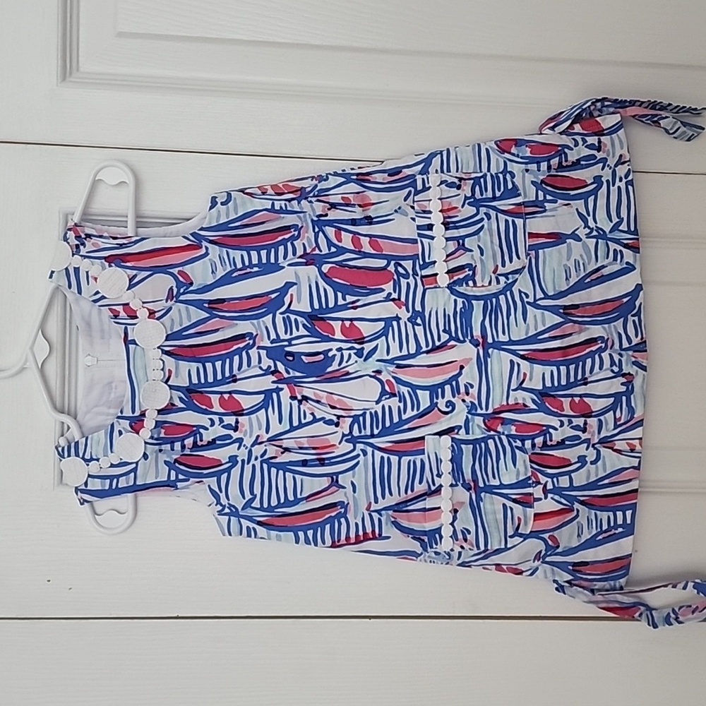 Lilly Pulitzer Red Right Return girl size 2 shift EUC